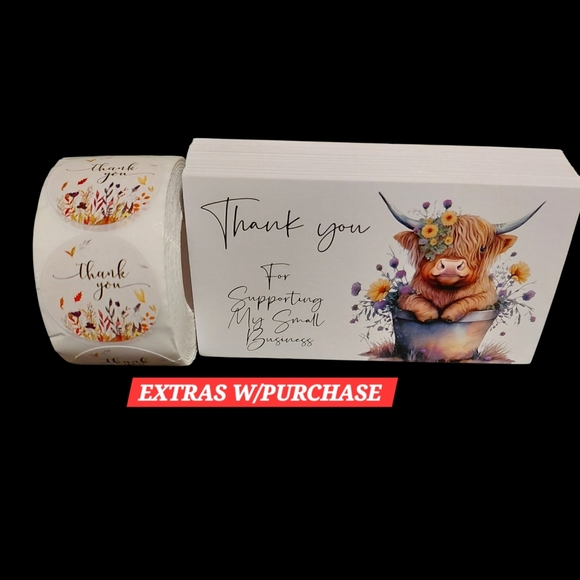 Mailers Other - NWT - 550ct. 50ct. Thank You Cards 500ct. Stickers/Bonus Random 3 Polymailers